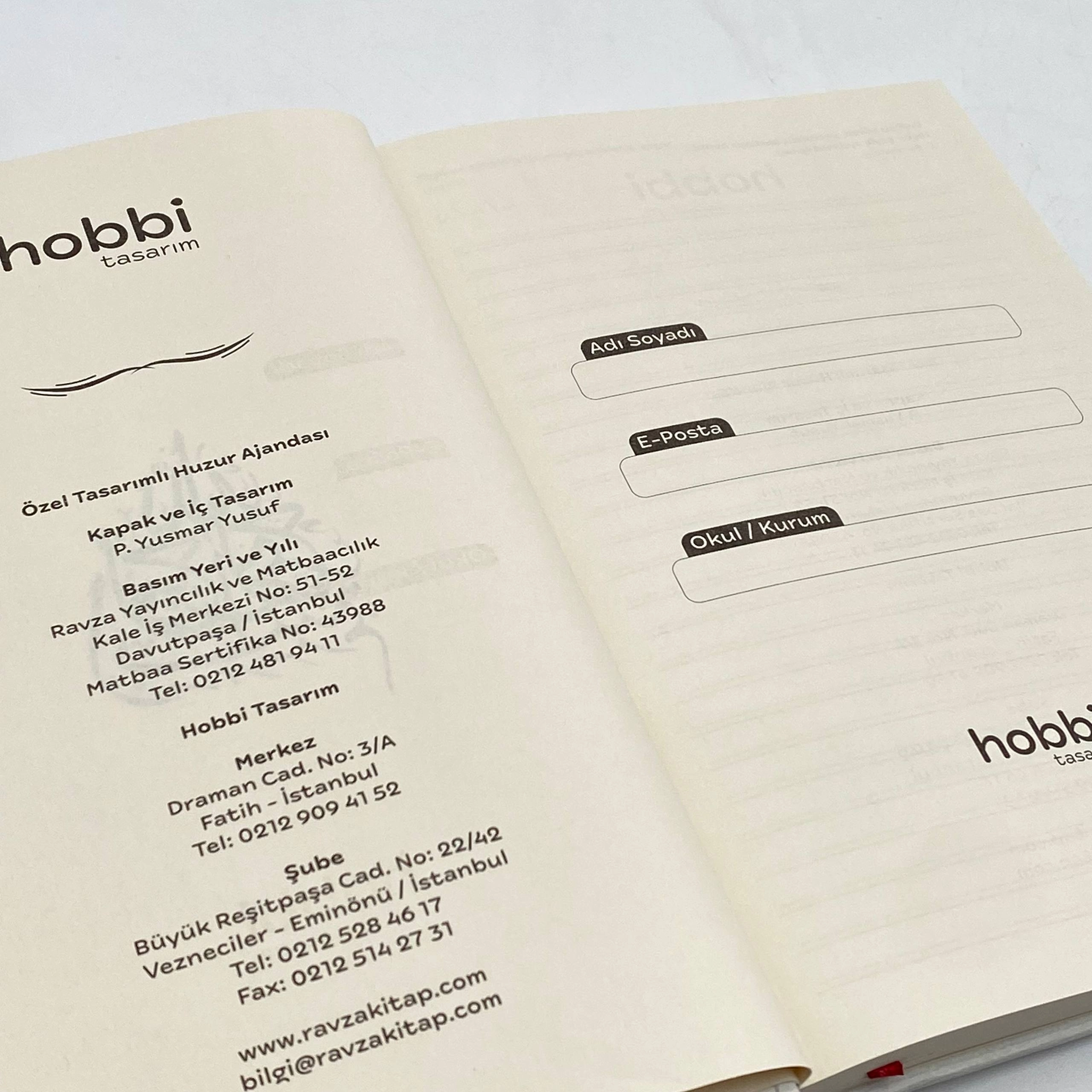 Hayırlısı &Ouml;zel Tasarımlı Huzur Ajandası O'zbekistonda