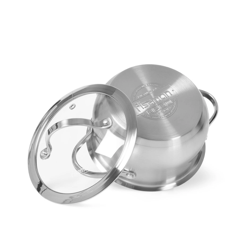 Кастрюля Fissman VALERY 16x8 см / 1.6 л со стеклянной крышкой недорого