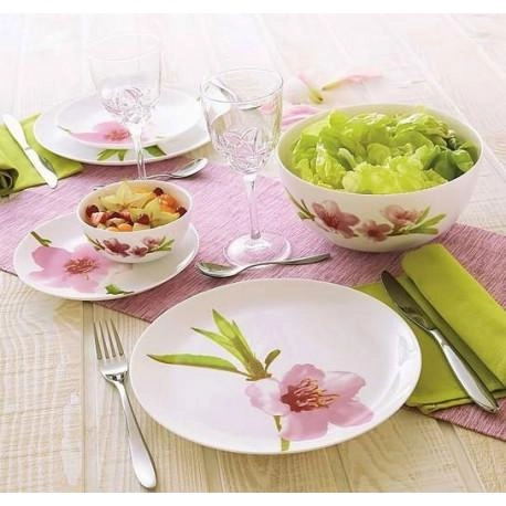 Water color – 46 buyumli, 6 kishilik Luminarc dasturxon servizi bo'lib to'lash