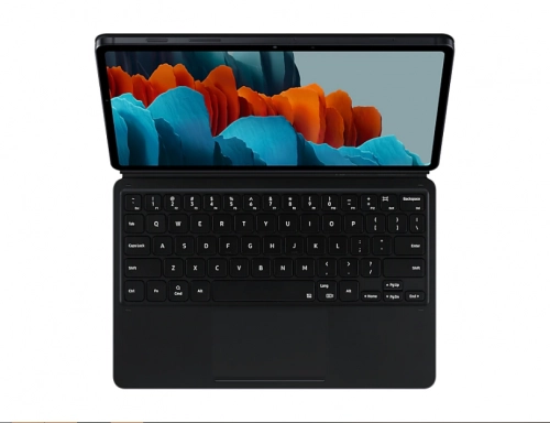 Чехол-клавиатура Book Cover Keyboard для Samsung Galaxy Tab S7+ (русские и английские буквы) недорого