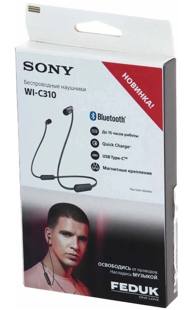 Беспроводные наушники Sony WI-C310 Black доставка