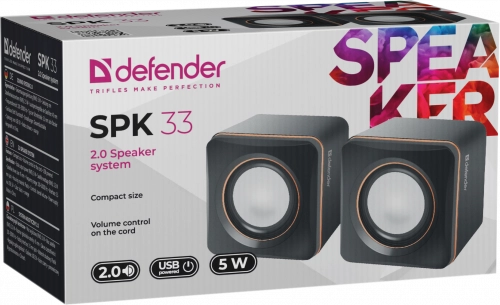 Компьютерная акустика Defender SPK-33 Black в Узбекистане
