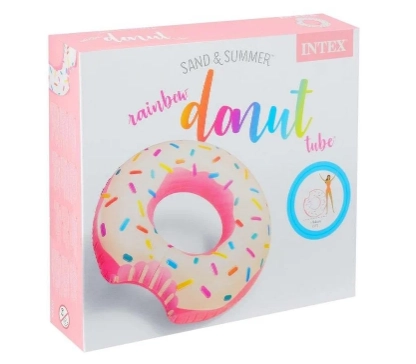 Надувной круг «Радужный пончик» от 9 лет Intex 56265 в Узбекистане