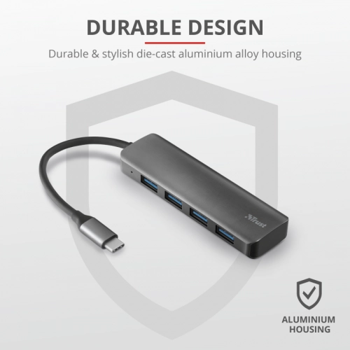 Концентратор Halyx Aluminium USB-C to 4-Port USB-A 3.2 Hub недорого