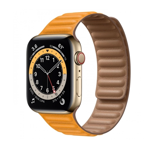 Apple Watch Series 6/44mm Gold Stainless Steel smart-soati sotib olish