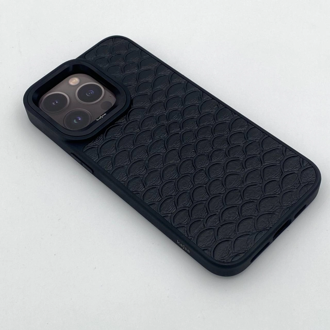 iPhone 15 Pro Max uchun Kajsa Glamorous Collection Mermaid qora g'ilofi arzon