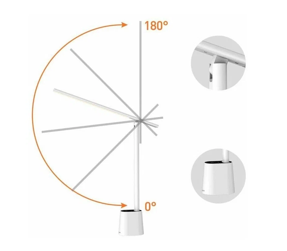 Baseus DGZG-02 (White) stol lampasi O'zbekistonda