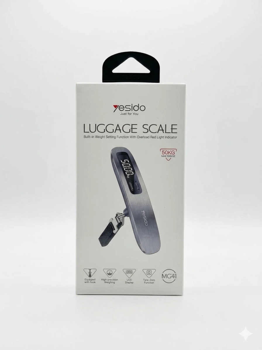 Цифровые весы для багажа Yesido MG41 50KG Digital Luggage Scale with LCD Display недорого