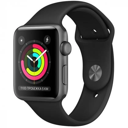 Apple Watch Series 3 42mm (GPS) White, Black smart-soati