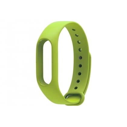 Силиконовый ремешок для Mi Band 2 Strap (Black, Green)
