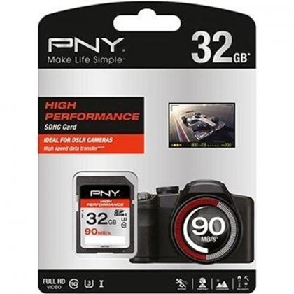 PNY SD 32Gb 90 M/S xotira kartasi