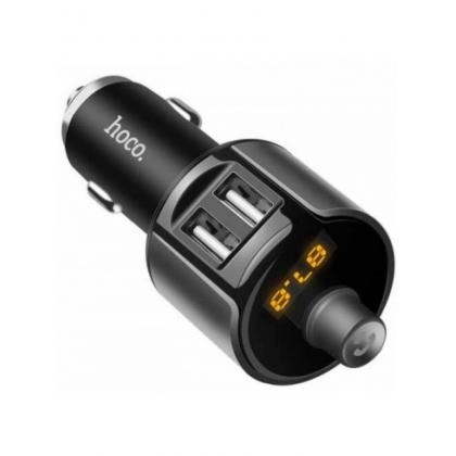 Hoco E19 + bluetooth FM launcher avtomobilda smartfon quvvatlagichi