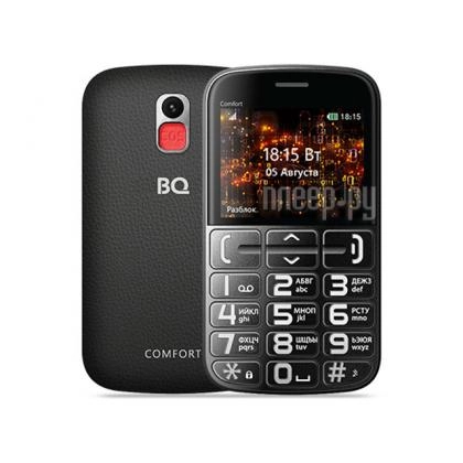 Телефон BQ 2441 Comfort (Black+Silver)