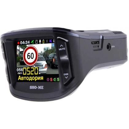 Видеорегистратор с радар-детектором SHO-ME Combo №5 А12, GPS, ГЛОНАСС