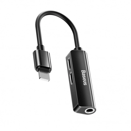 Переходник Baseus Lightning - 2хLightning/Jack 3.5 mm (CALL52)