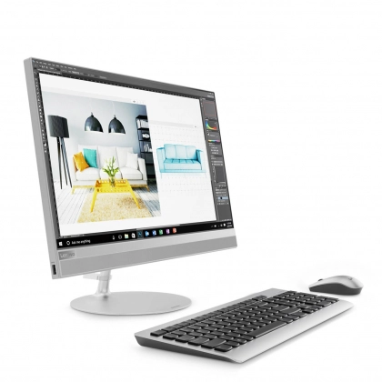 Моноблок Lenovo IdeaCentre AIO 520-24ICB / Intel i5-8400T / DDR4 4GB / HDD 1000GB / AMD Radeon 530 2GB GDDR5 / DVD / 23.8" FHD Touch / Wi-Fi / Web 