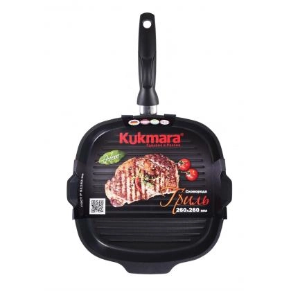 Сковорода-гриль квадратная 260х260мм с ручкой, АП