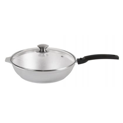 Сковорода 260/60 мм со съемной ручкой, стеклянной крышкой (с266)