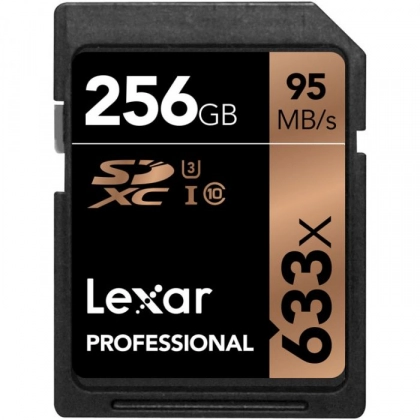 Карта памяти 256Gb Lexar Professional 633x SDXC Class 10 UHS-I U3 V30