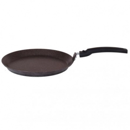 Сковорода блинная Kukmara 200 мм cо съёмной ручкой (Кофейный, Тёмный, Светлый, Фисташковый мрамор)