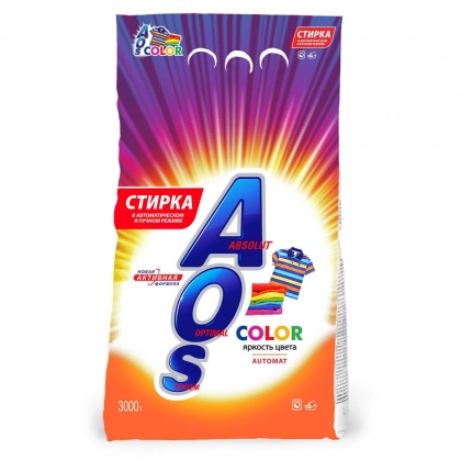 AOS COLOR (avtomat) 3 kg kir yuvish kukuni