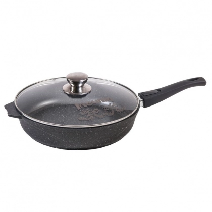 "Granit" turkumidan olinuvchi dastali va qopqoqli, 26sm «Mechta» tovasi (Granit, Granit Star, Granit Brown) c026701