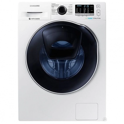 Samsung WD80K5410OW AddWash (Oq) 8 Kg kir yuvish mashinasi - rasm №1 Samsung WD80K5410OW AddWash (Oq) 8 Kg kir yuvish mashinasi