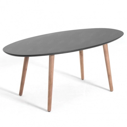 Стол журнальный шпон овальный 120х60