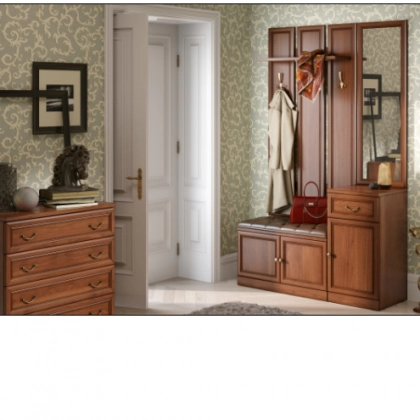 Karmen dahliz mebeli (yong‘oq rang)