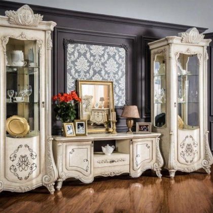 Marsella гостиная мебель, витрина однодверная+тумба под тв