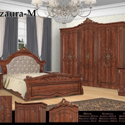 "IZAURA-M" yotoqxona mebeli (yong&lsquo;oq rang)