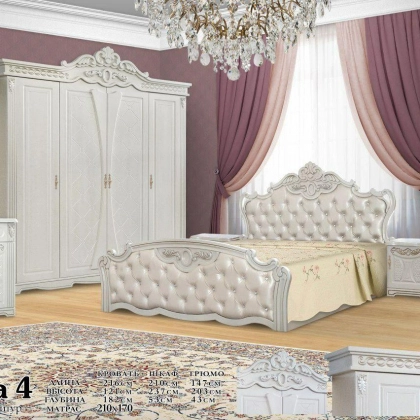 Спальный гарнитур "VENERA-4" белый