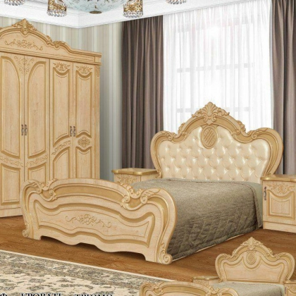 "Sultan 8" yotoqxona mebeli (oq)