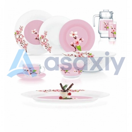 Rose Garden – 46 buyumli, 6 kishilik Luminarc dasturxon servizi - rasm №1 Rose Garden – 46 buyumli, 6 kishilik Luminarc dasturxon servizi