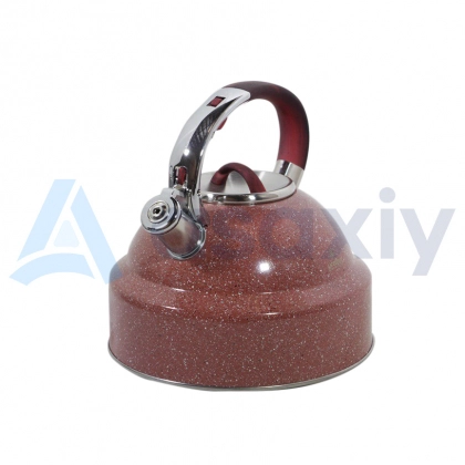 5 litrlik Life Smile (qizil, kulrang, ko‘k) hushtakli choynagi