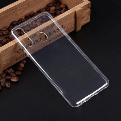 Samsung Galaxy A20s uchun silikon g‘ilof, shaffof