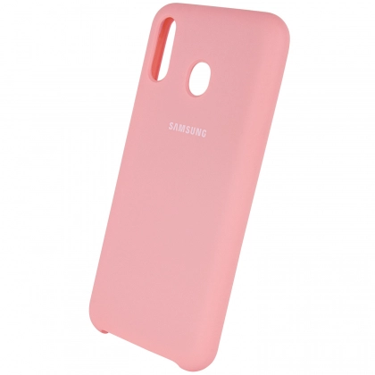  Чехол Silicone cover для Samsung Galaxy A30, розовый