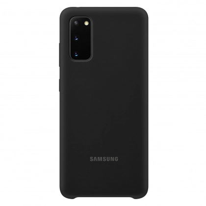 Чехол Silicone cover для Samsung Galaxy S20, черный
