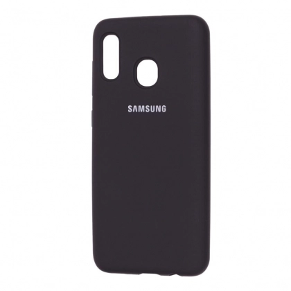 Samsung Galaxy A30 uchun Silicone cover g‘ilofi, qora