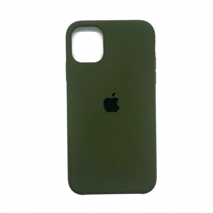 iPhone 11 Pro Max uchun Silicone Case g‘ilofi, to‘q yashil 
