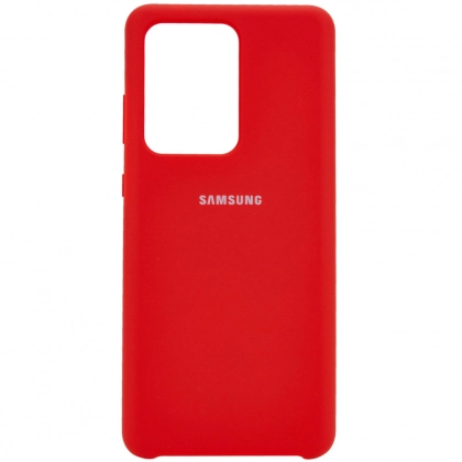 Чехол Silicone cover для Samsung Galaxy S20 Plus, Красный