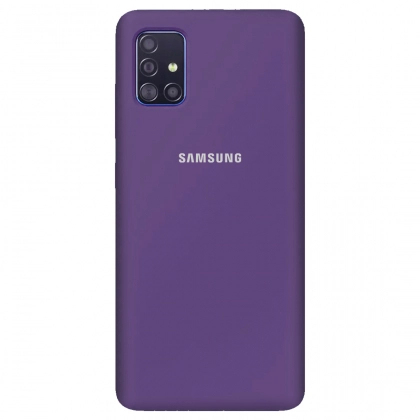 Samsung Galaxy A71 uchun Silicone cover g‘ilofi, olxo‘ri rangli 