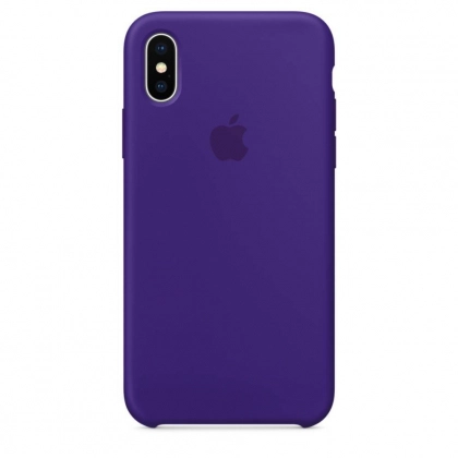 iPhone XS Max uchun Silicone Case g‘ilofi, to‘q ko‘k