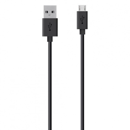 Кабель Belkin USB 2.0 Mixit Micro USB Charge/Sync Cable 1.2m, Black (F2CU012bt04-BLK)