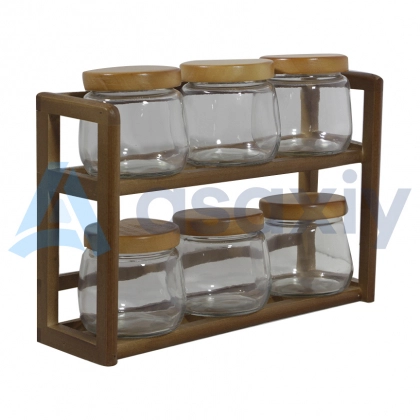 Набор емкостей для специи Life Smile Прозрачный (6предмета)