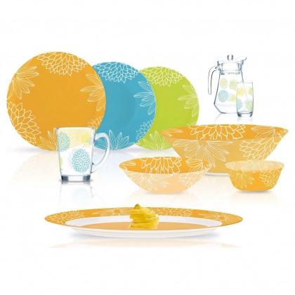 Gardenia – 46 buyumli, 6 kishilik Luminarc dasturxon servizi