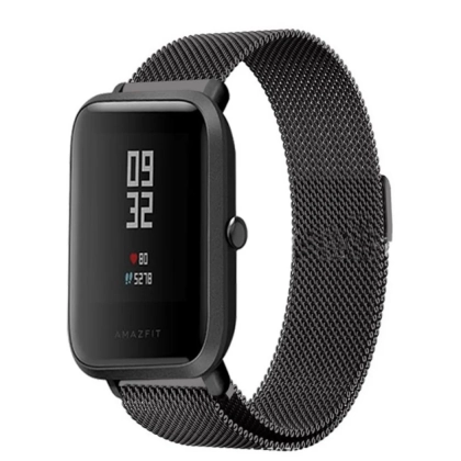 Металлический ремешок для Amazfit Bip Черный