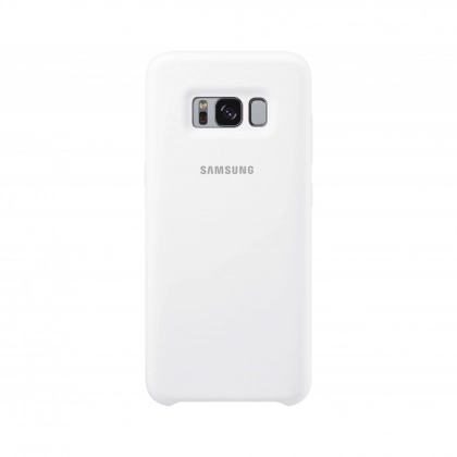 Samsung Galaxy S8 uchun Silicone cover g‘ilofi, oq