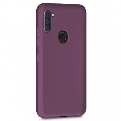 Чехол Silicone cover для Samsung Galaxy A11, сливовый