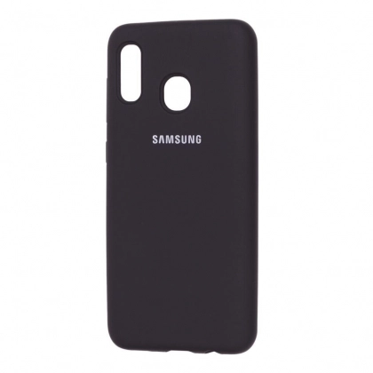 Чехол Silicone cover для Samsung Galaxy A11, черный